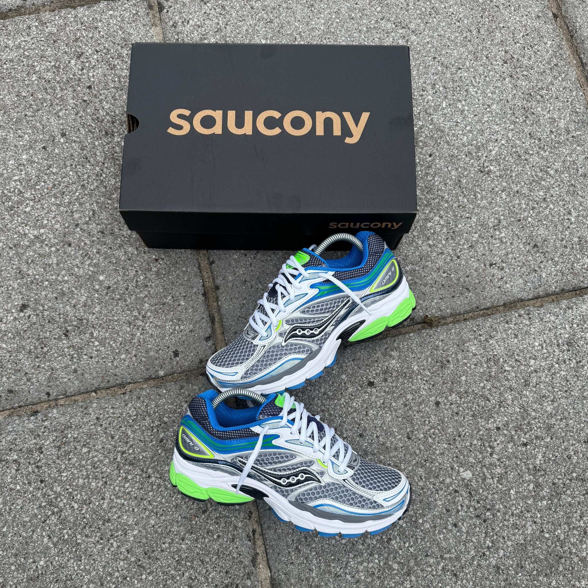 Saucony ProGrid Omni 9 'Grey Slime Blue'