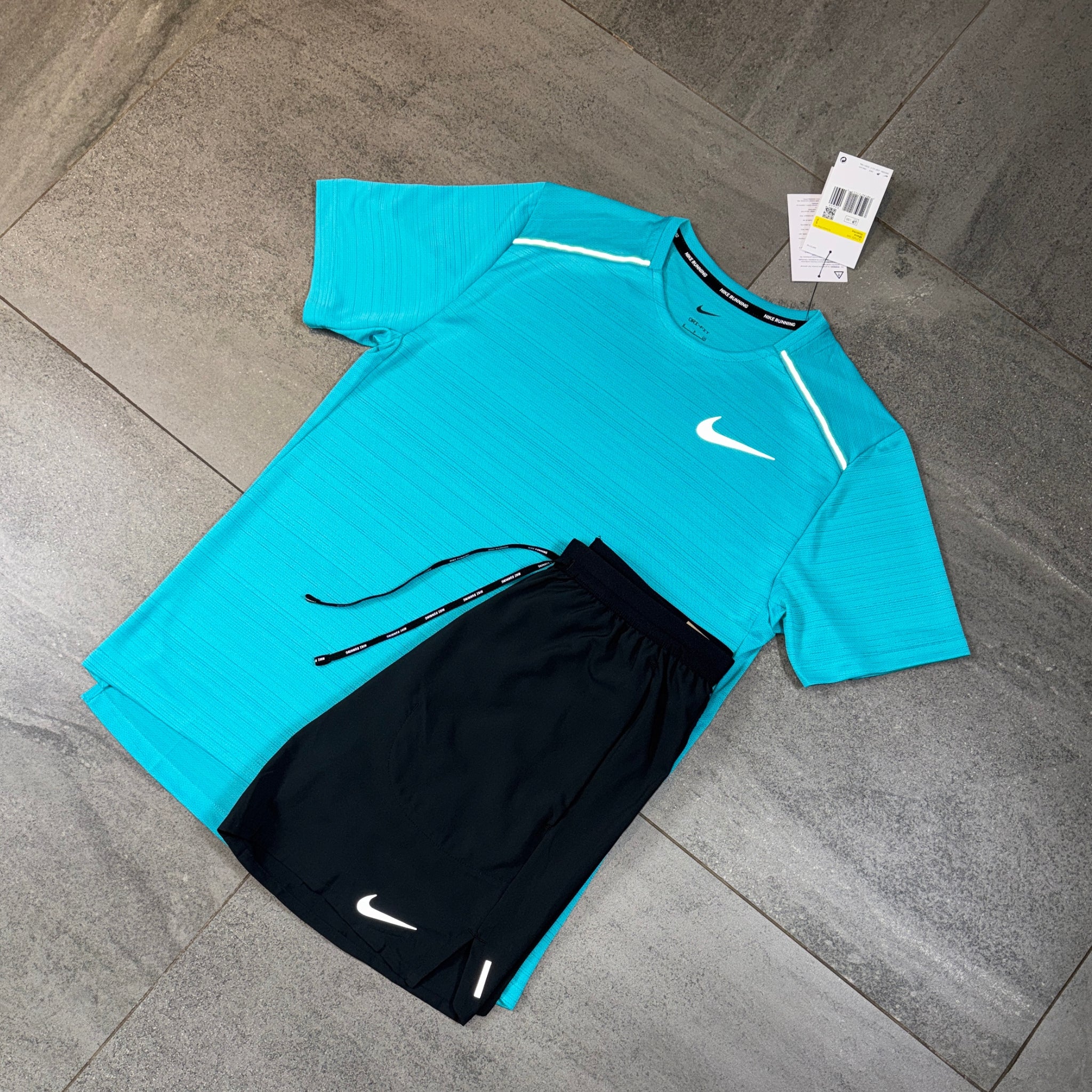 Nike Miler & Flex Shorts Set 'Dusty Cactus/Black'