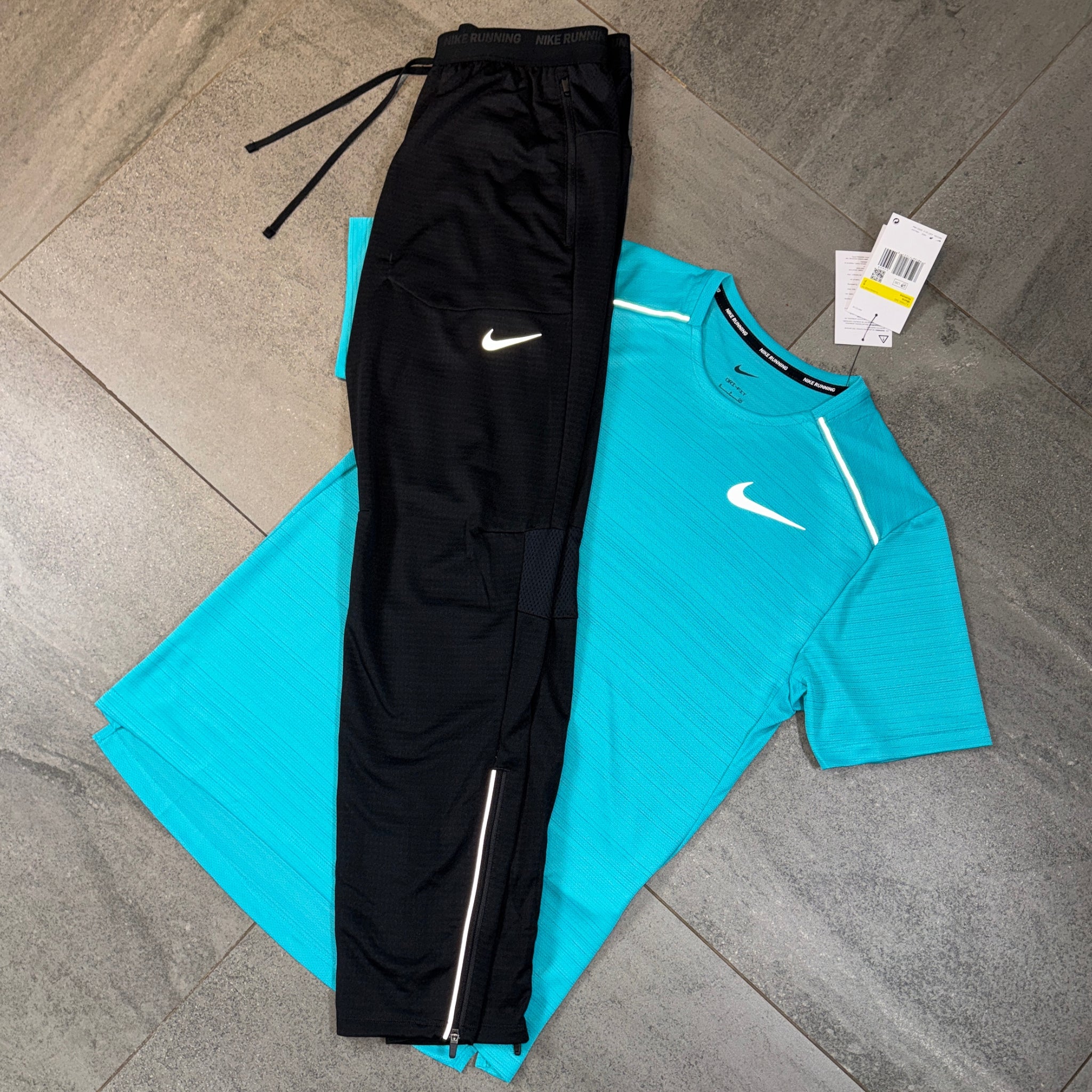 Nike Miler & Phenom Pants Set 'Dusty Cactus/Black'