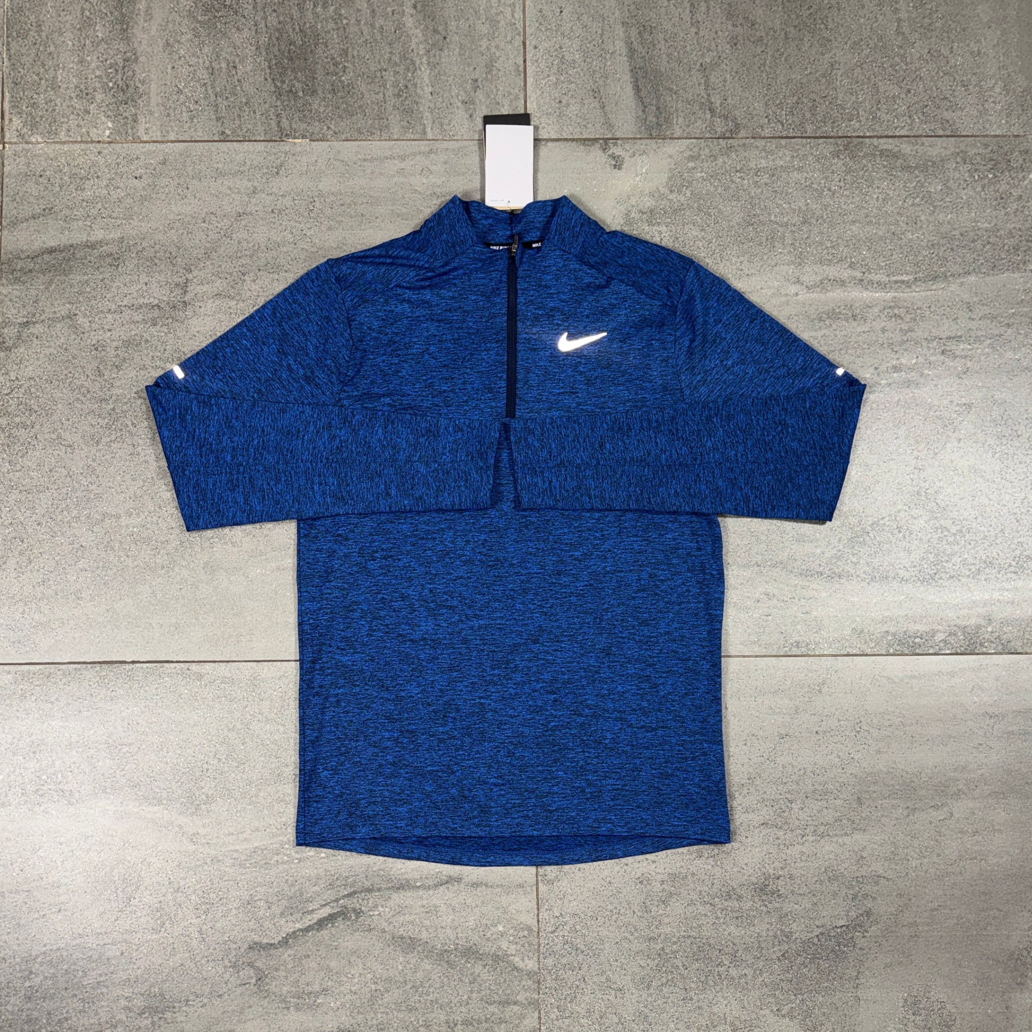 Nike 1/4 Running Top & Flex Shorts Set 'Royal Blue/Black'