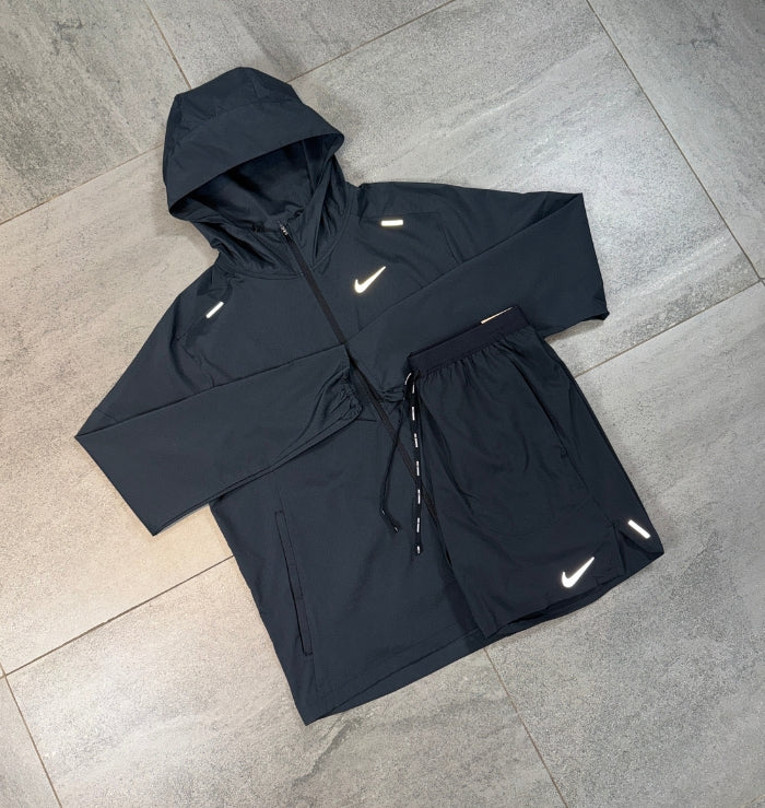 Nike Repel Windrunner & Flex Shorts Set 'Black'