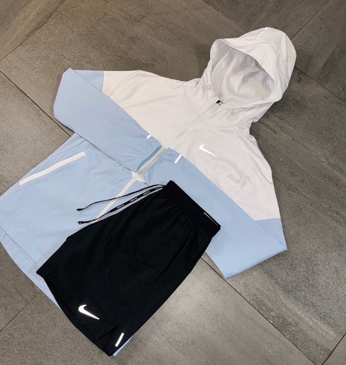 Nike Windrunner & Flex Short Set 'Light Armoury Blue/Black'