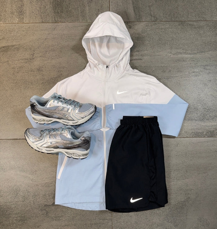 Nike Windrunner & Challenger Short Set 'Light Armoury Blue/Black'