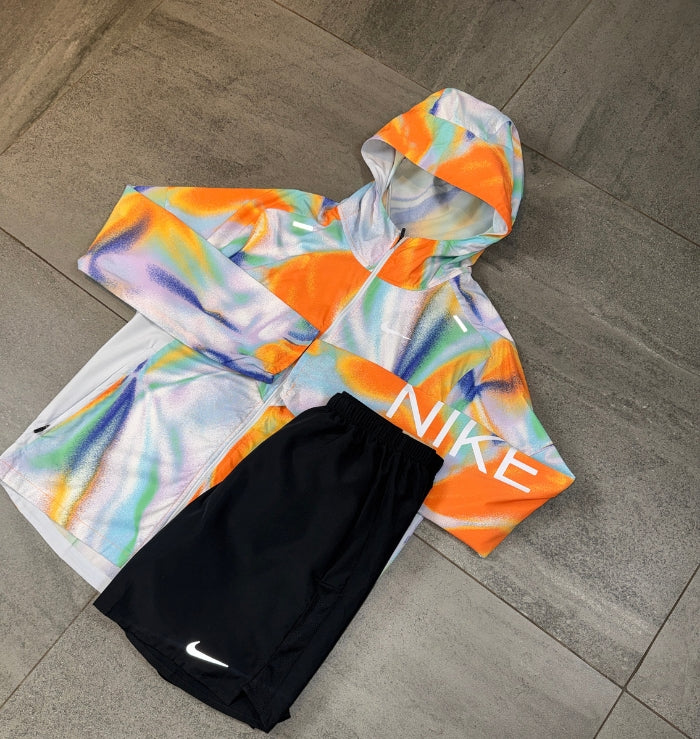 Nike Windrunner & Challenger Short Set 'Rainbow/Black'