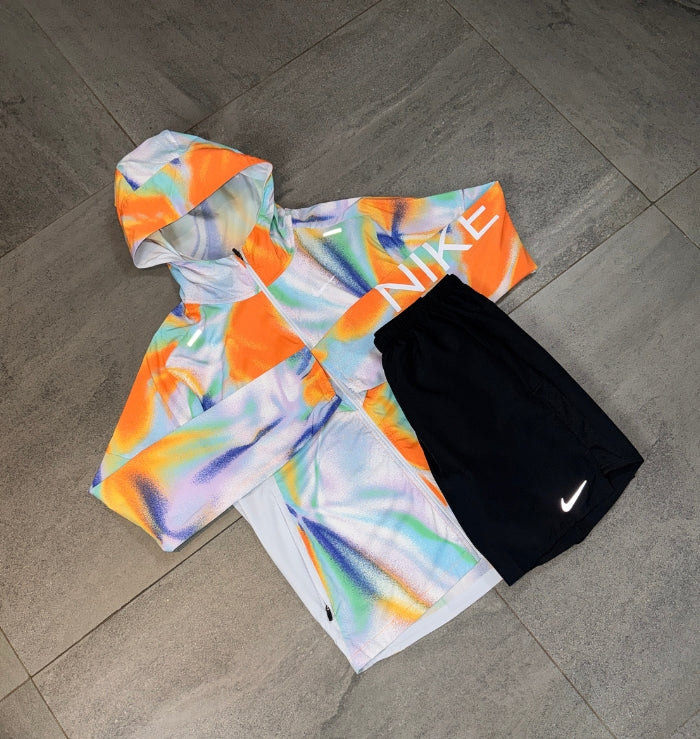 Nike Windrunner & Challenger Short Set 'Rainbow/Black'