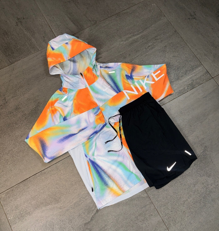 Nike Windrunner & Flex Short Set 'Rainbow/Black'