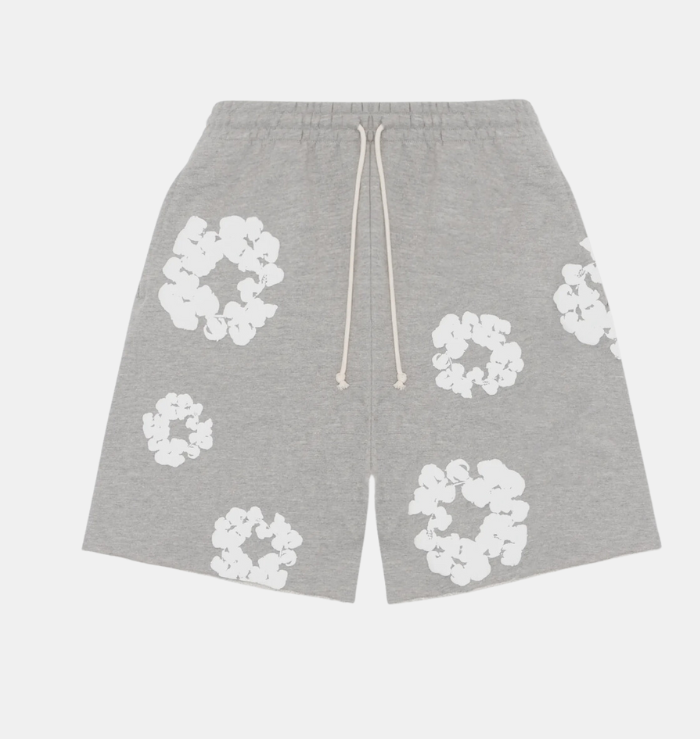 Denim Tears The Cotton Wreath Grey Shorts