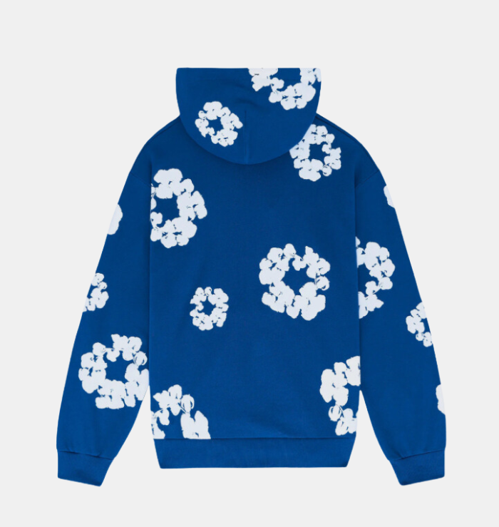 Denim Tears The Cotton Wreath Royal Blue Hoodie