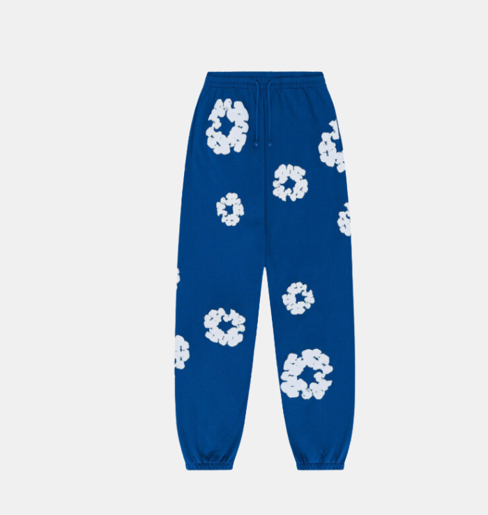 Denim Tears The Cotton Wreath Royal Blue Sweatpants