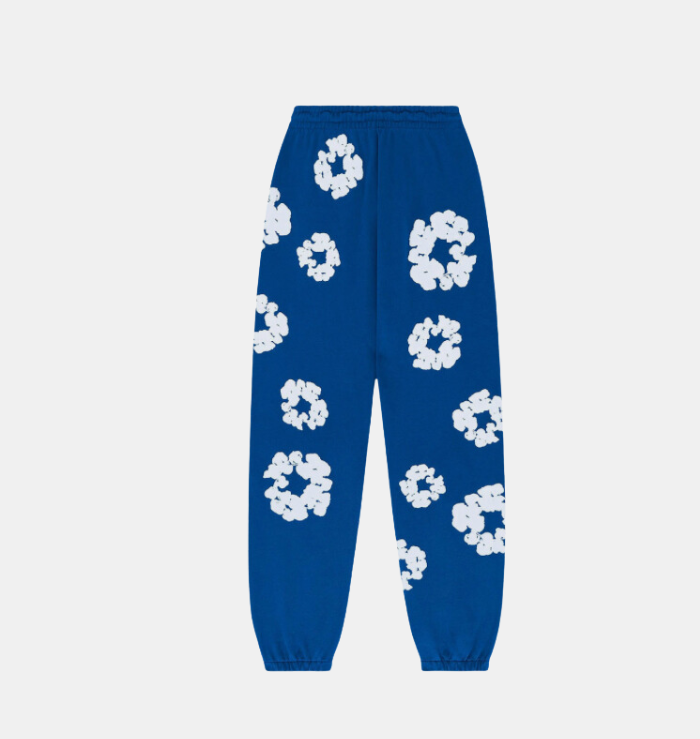Denim Tears The Cotton Wreath Royal Blue Sweatpants