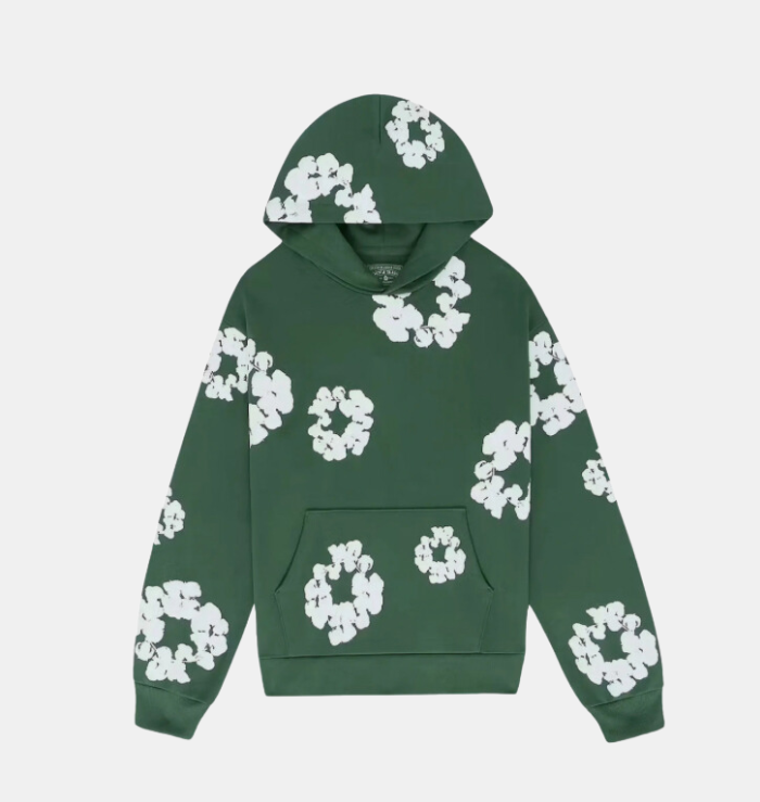 Denim Tears The Cotton Wreath Green Hoodie