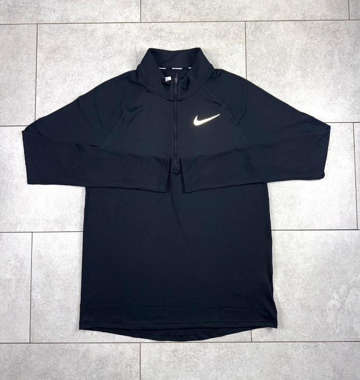 Nike 1/4 Zip Black Running Top
