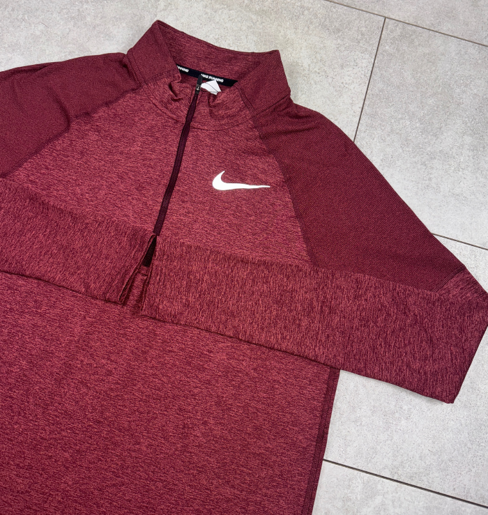 Nike 1/4 Zip Maroon Running Top