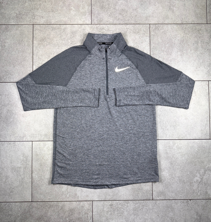 Nike 1/4 Zip Grey Running Top