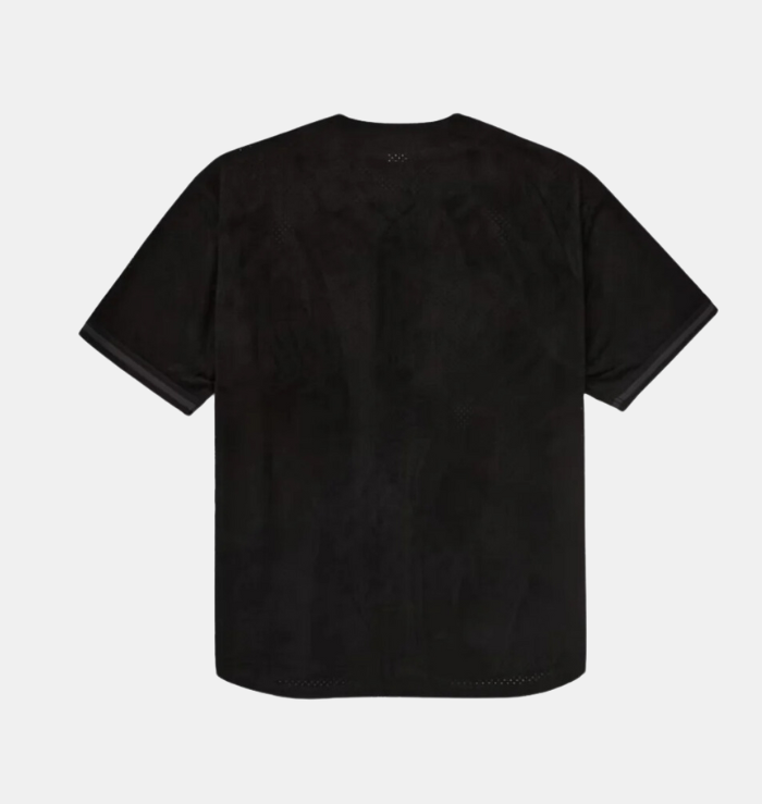 Supreme Ultrasuede Mesh Baseball Black Jersey