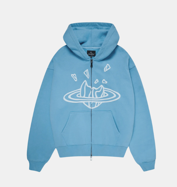 Mens light blue zip up hoodie shop