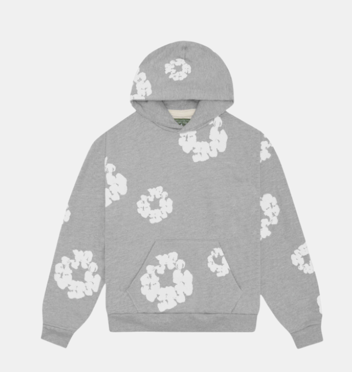 Denim Tears The Cotton Wreath Grey Hoodie