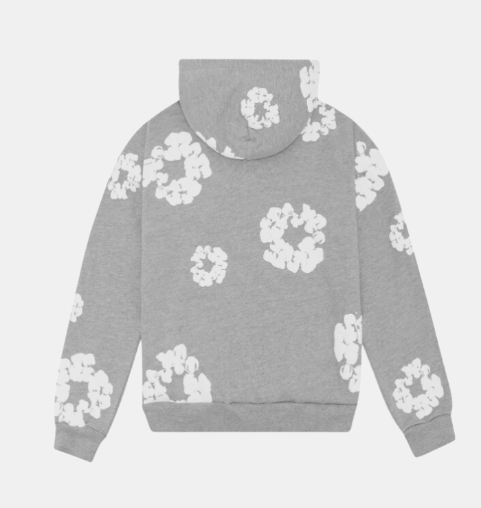 Denim Tears The Cotton Wreath Grey Hoodie