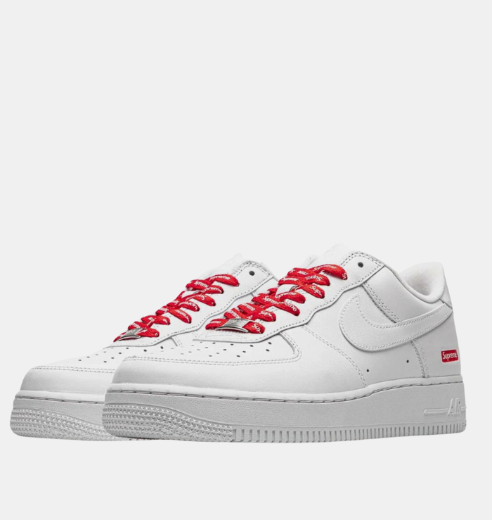 Nike x Supreme Air Force 1 Low White Box Logo