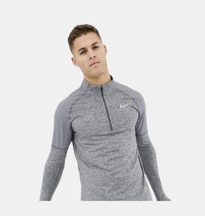 Nike 1/4 Zip Grey Running Top