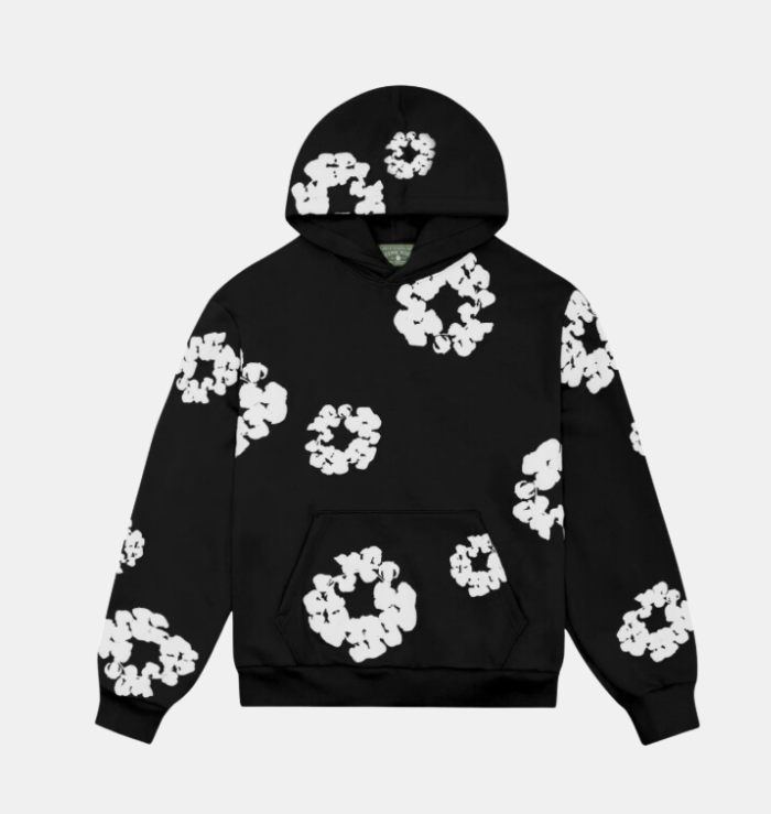 Denim Tears The Cotton Wreath Black Hoodie