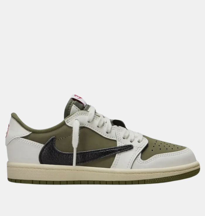 Travis Scott x Air Jordan 1 Low OG Medium Olive (PS)
