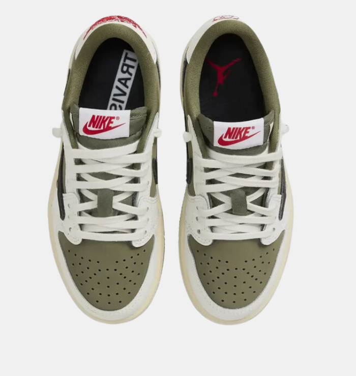 Travis Scott x Air Jordan 1 Low OG Medium Olive (PS)