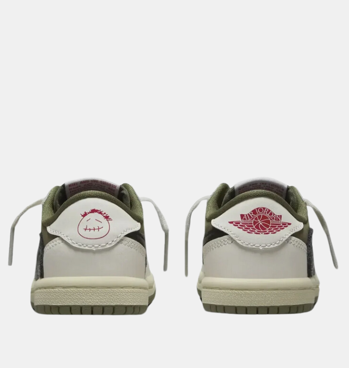 Travis Scott x Air Jordan 1 Low OG Medium Olive (PS)