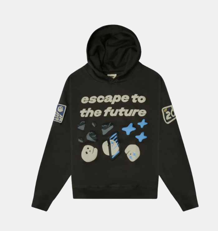 BPM 'Escape To The Future' Soot Black Hoodie