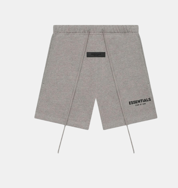 Fear of God Essentials Dark Heather Oatmeal Shorts (SS22)