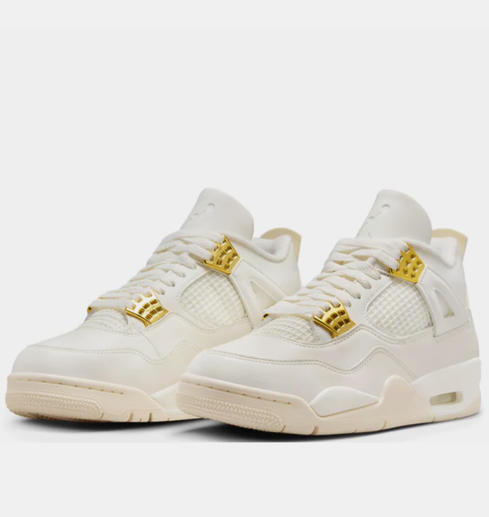 Nike Air Jordan 4 Retro Sail Metallic Gold