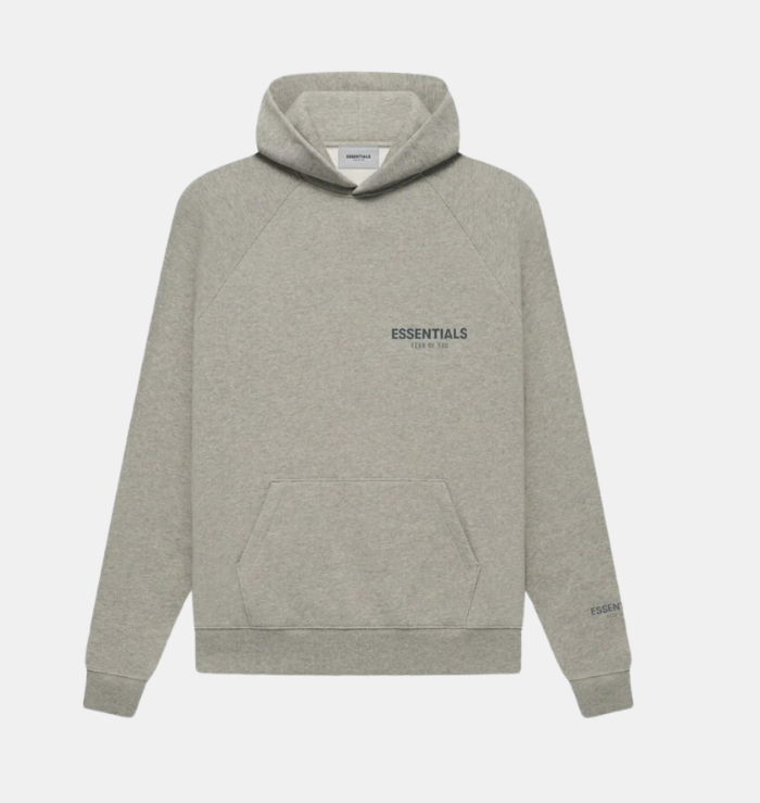 Fear of God Essentials Dark Heather Oatmeal Hoodie (Core)