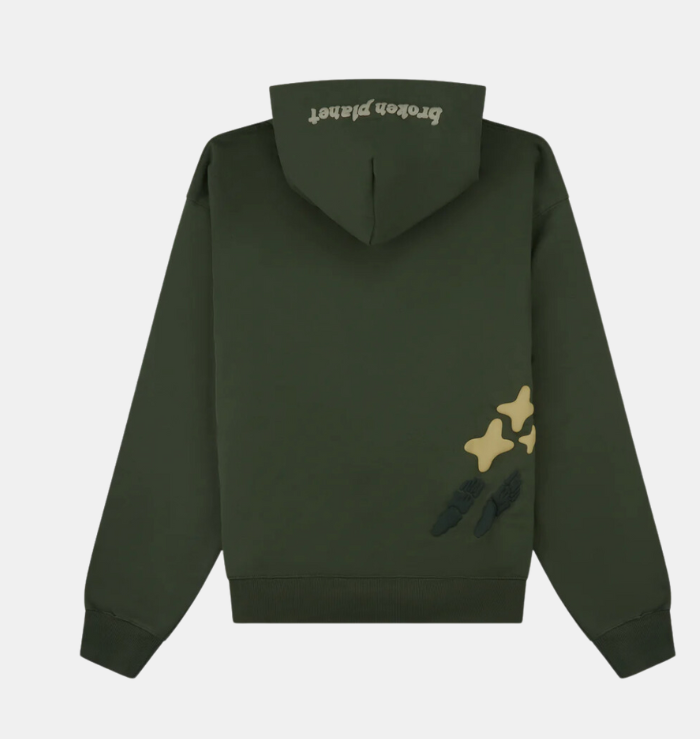 BPM 'Space Trails' Agave Green Hoodie
