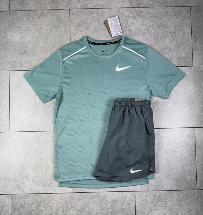 Nike Miler Mineral Grey Short Set