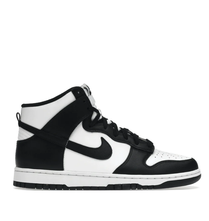 Nike Dunk High 'Black White' side view