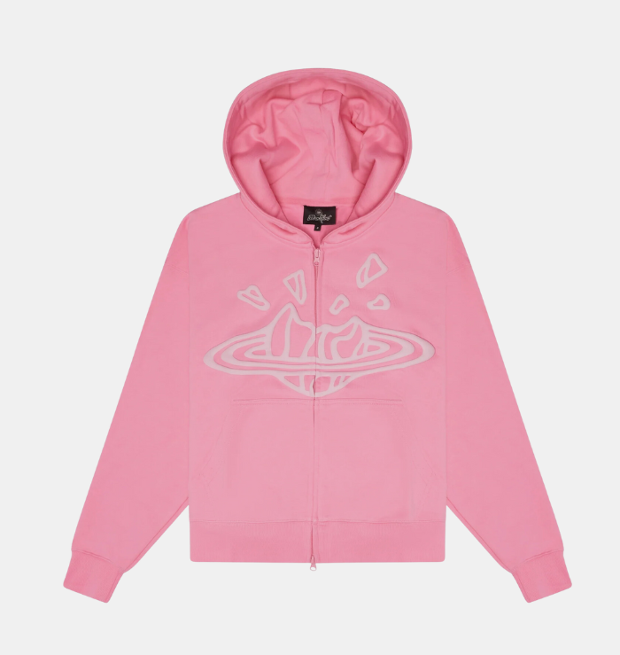 BPM Candy Pink Zip-Up Hoodie