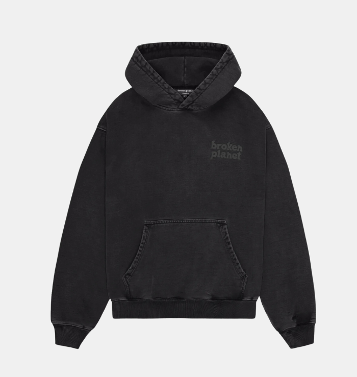 BPM Basics Washed Midnight Black Hoodie