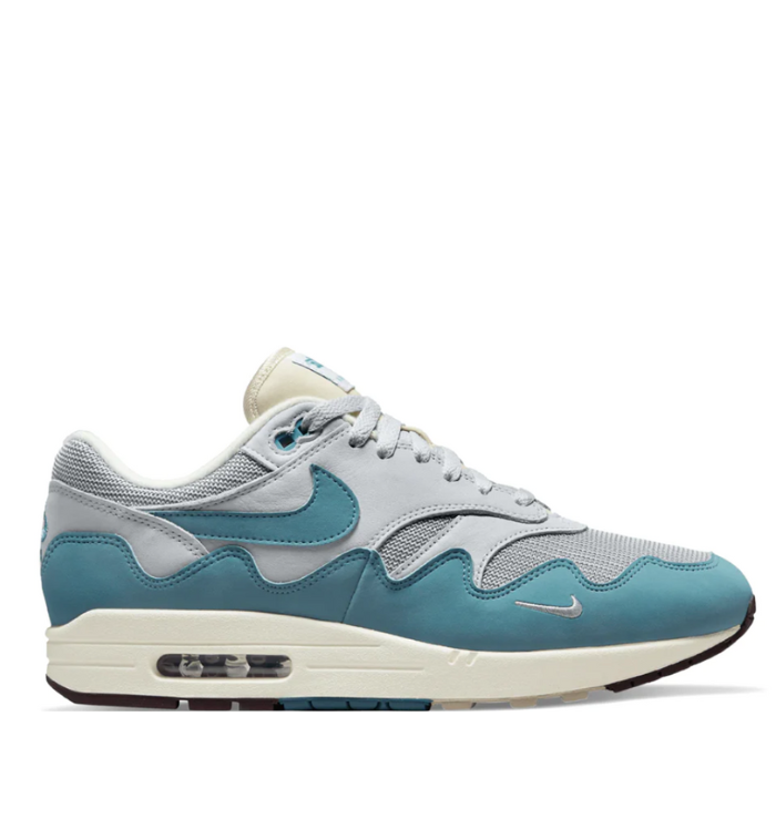 Nike x Patta Air Max 1 Waves Noise Aqua Blue side view