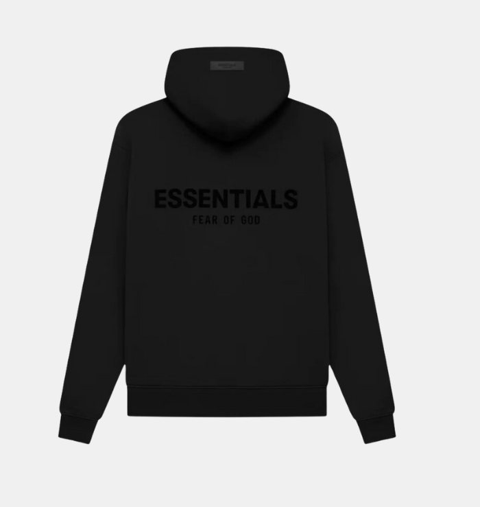 Fear of God Essentials Black Hoodie (SS22)