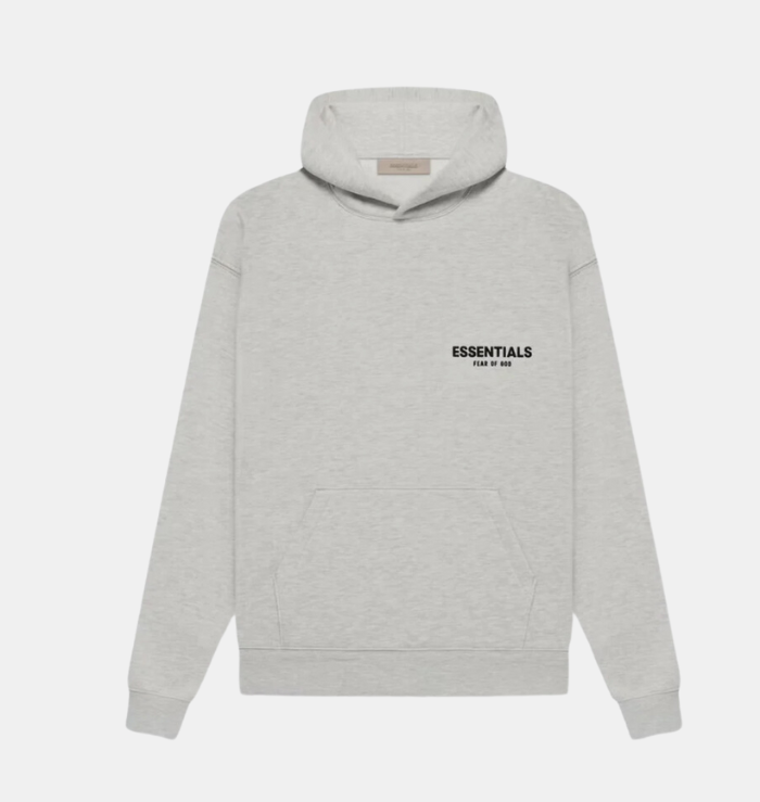 Fear of God Essentials Light Heather Oatmeal Hoodie (SS22)
