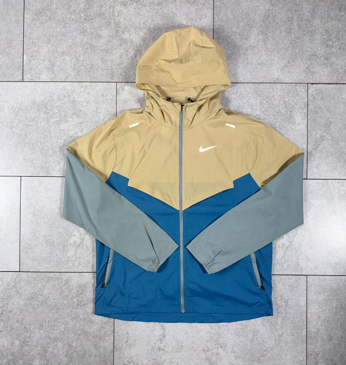 Nike Beige & Blue Repel Windrunner Jacket