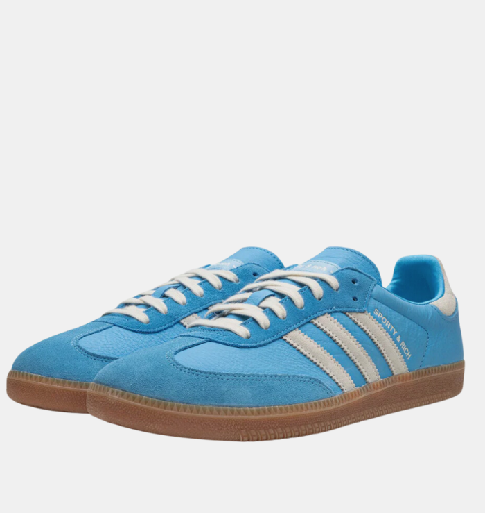 Adidas x Sporty & Rich Samba OG Blue Grey