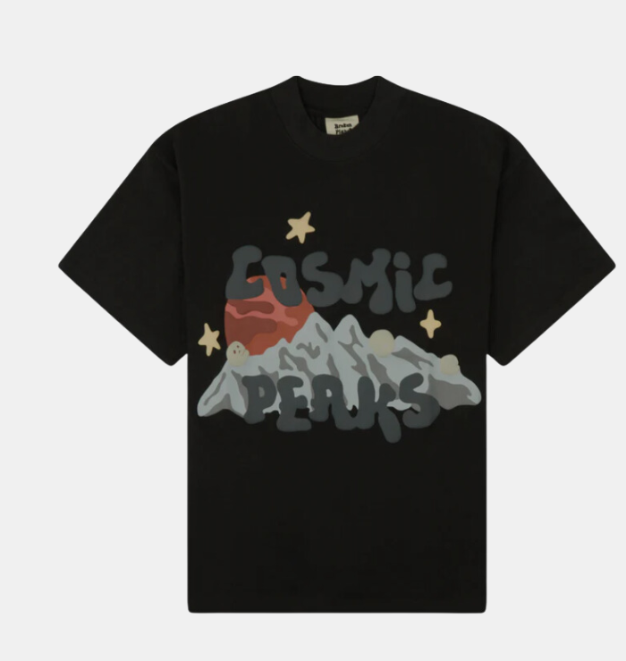 BPM 'Cosmic Peaks' Soot Black T-Shirt