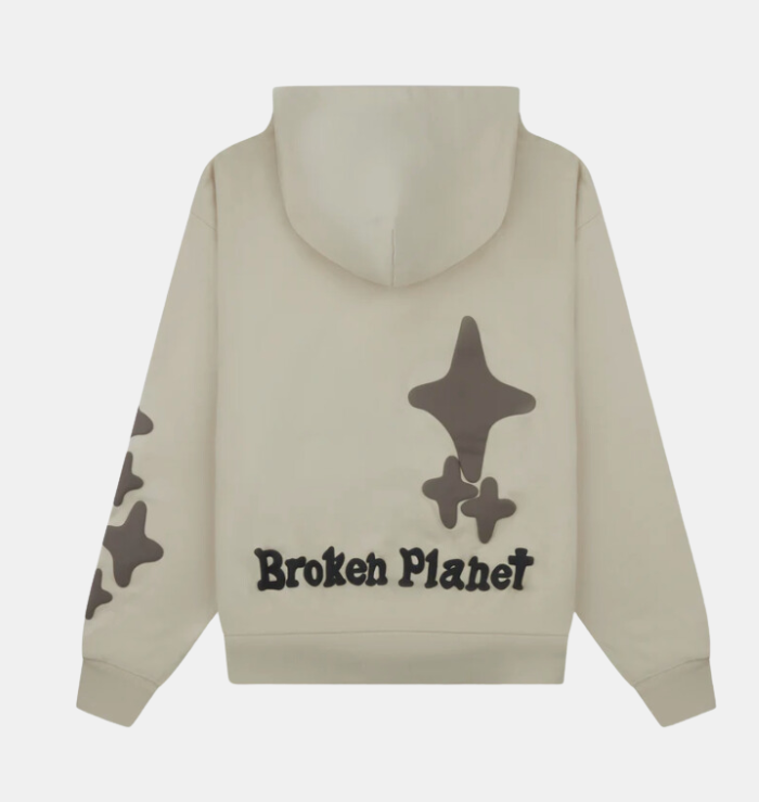 BPM 'Alone But Not Lonely' Bone White Hoodie