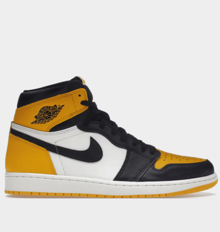 Jordan 1 yellow black toe hot sale