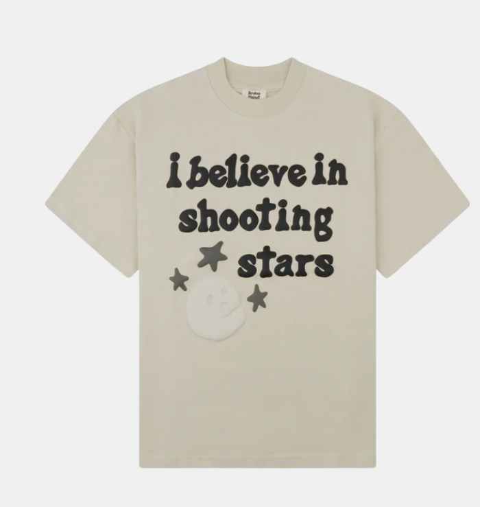 BPM 'I Believe In Shooting Stars' Bone White T-Shirt