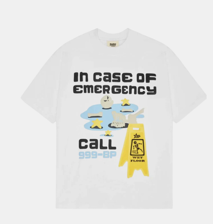 BPM 'In Case Of Emergency' White T-Shirt