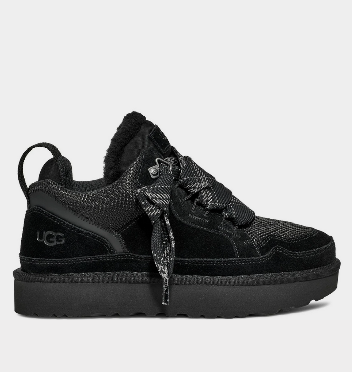 UGG Lowmel Lace Up Trainer Black