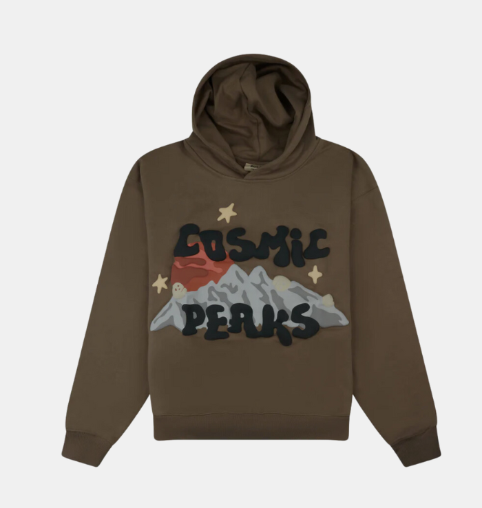 BPM 'Cosmic Peaks' Cinder Brown Hoodie