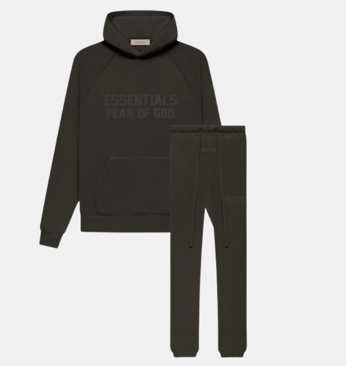 Fear of God Essentials Off Black Tracksuit (FW22)